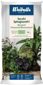 torvfri blomjord 18 liter på halvpall