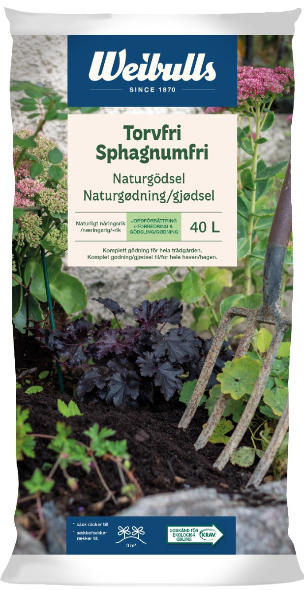 Torvfri Naturgödsel40l Helpall 56 Säckar