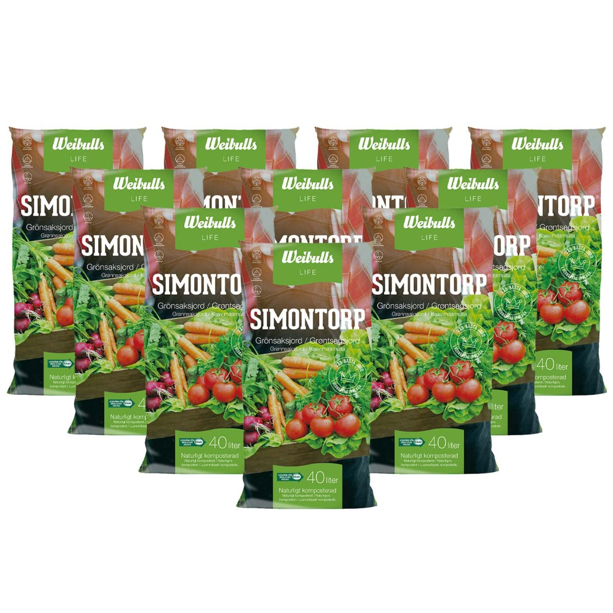 Simontorp kogödsel 40l KRAV Helpall 39 säckar