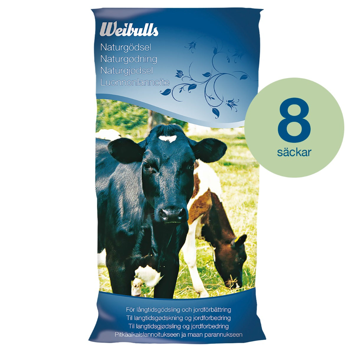 Weibulls Naturgödsel 40l 8 st säckar