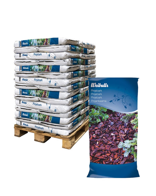Weibulls Pinjebark 40l Helpall 33 säckar