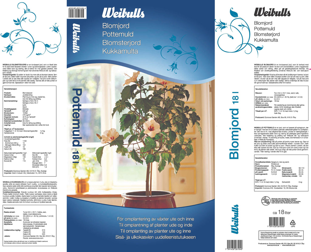Weibulls Blomjord 18l