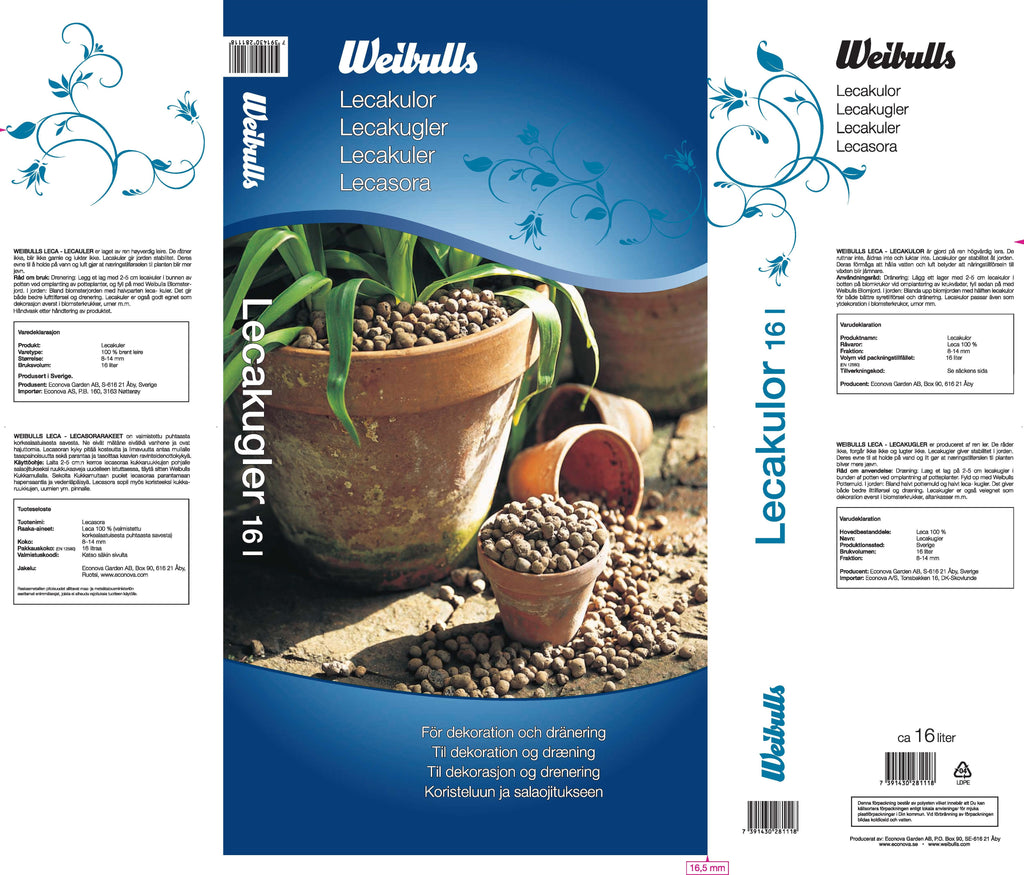 Weibulls Lecakulor 16l