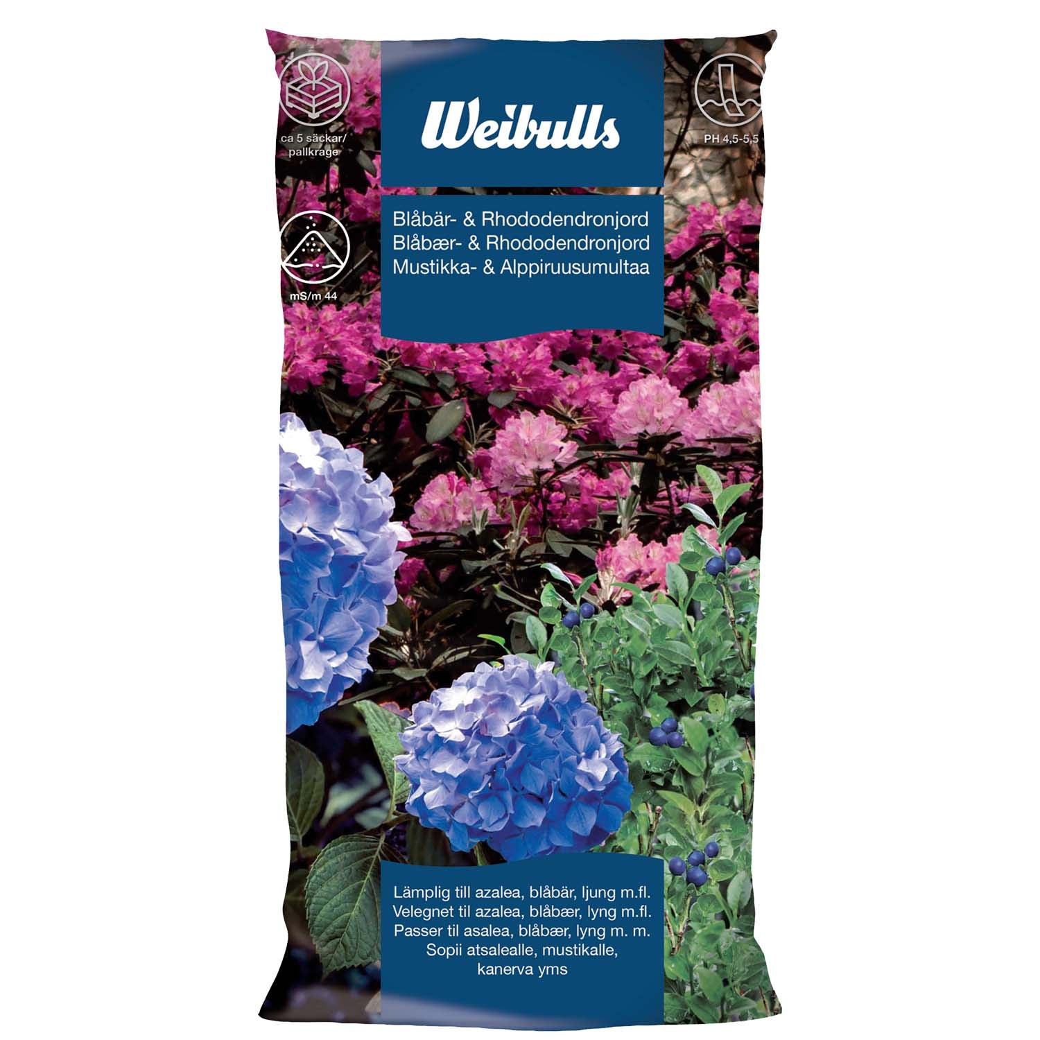 Weibulls Blåbär & Rhododendronjord 40l