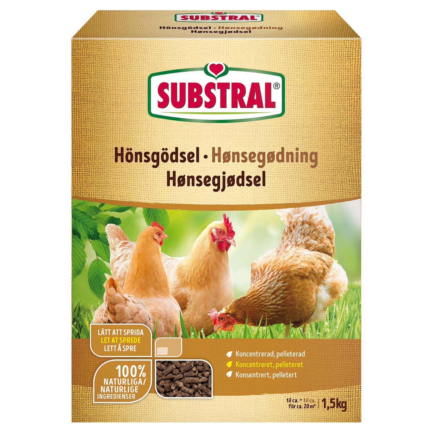 Substral Hönsgödsel 1,5kg