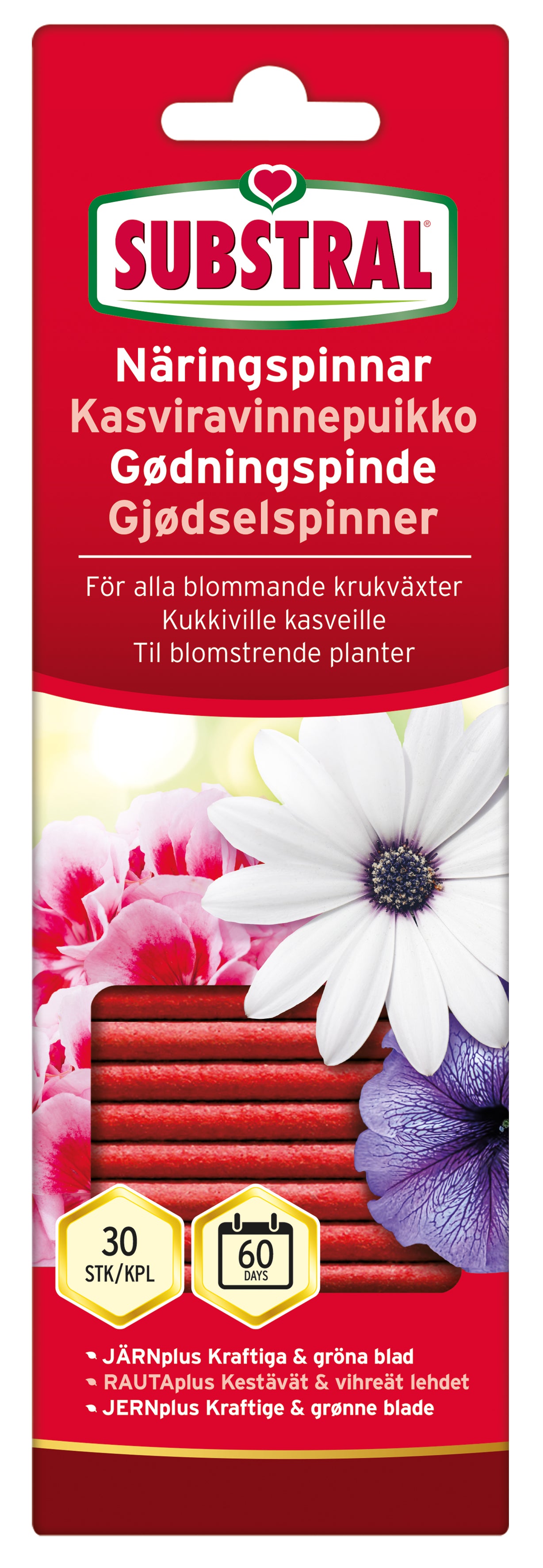 Substral Näringspinnar blommande 30-p