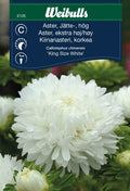 Weibulls Aster, jätte-, hög 'King size white'