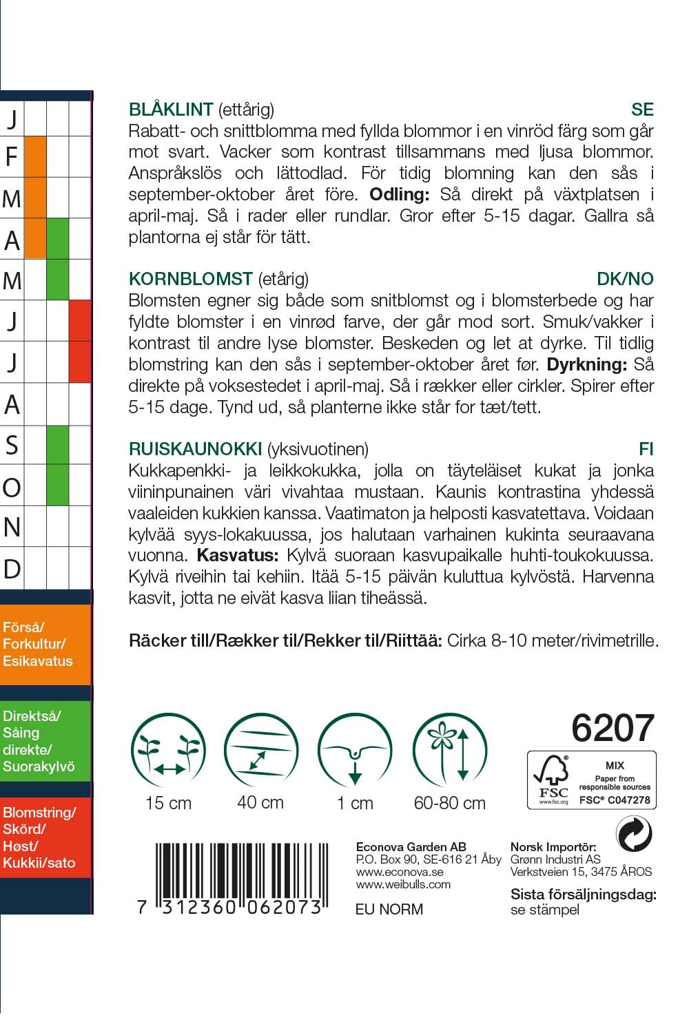 Weibulls Blåklint 'Black Ball'