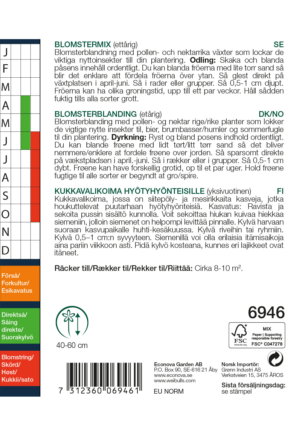 Weibulls Blomstermix för nyttoinsekter 'Mix'