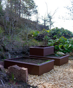 Weibulls Pallkrage, Corten 80x60cm