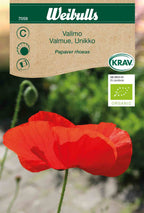 Weibulls Vallmo KRAV röd
