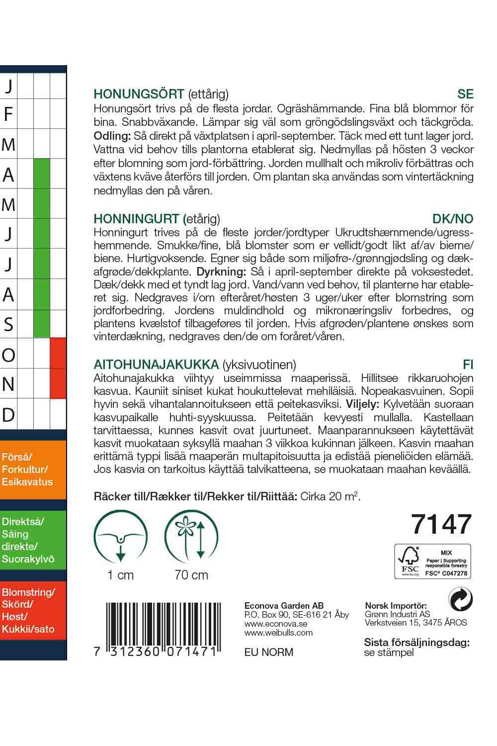 Weibulls Honungsört, storportion