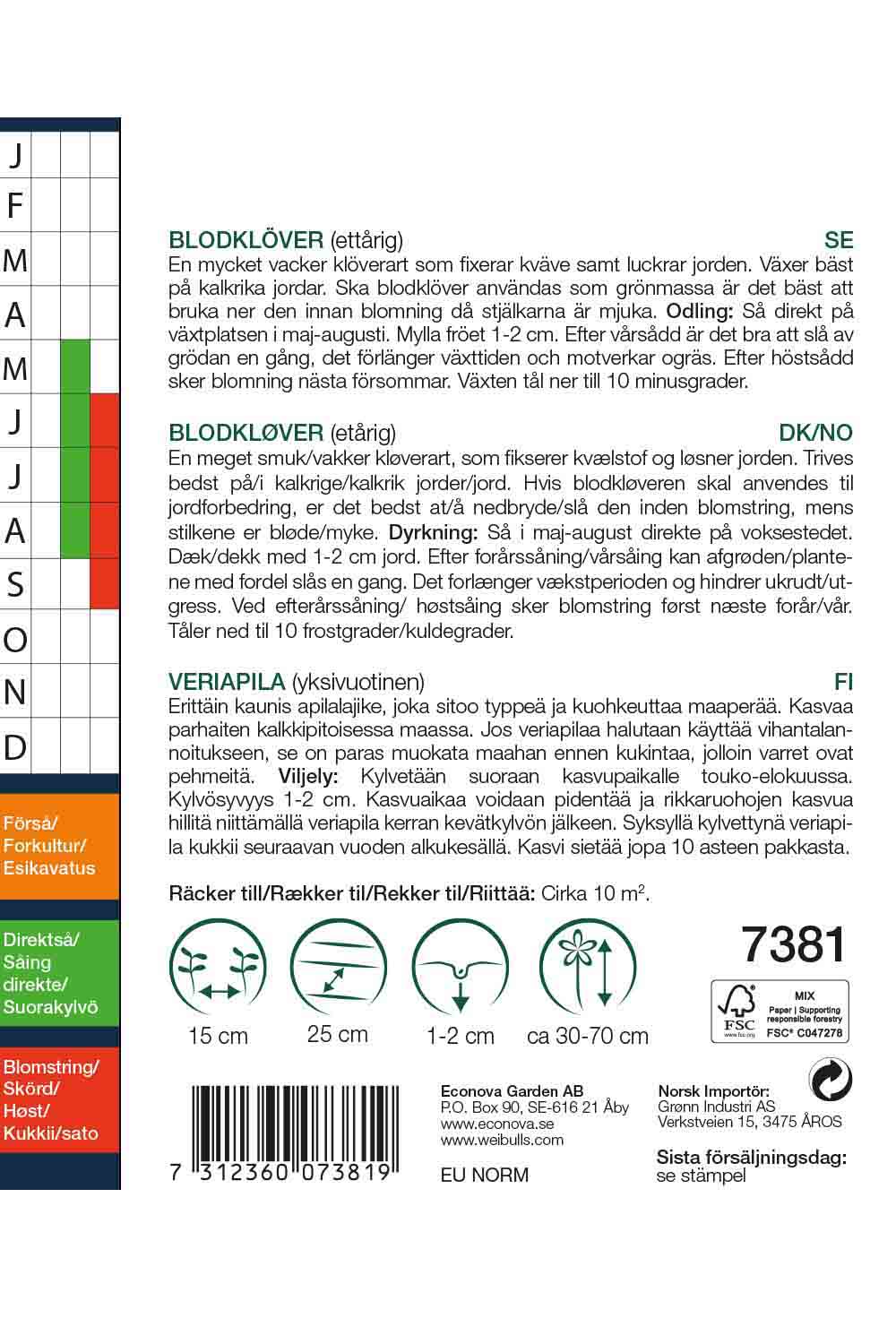 Weibulls Klöver, blod-, storportion