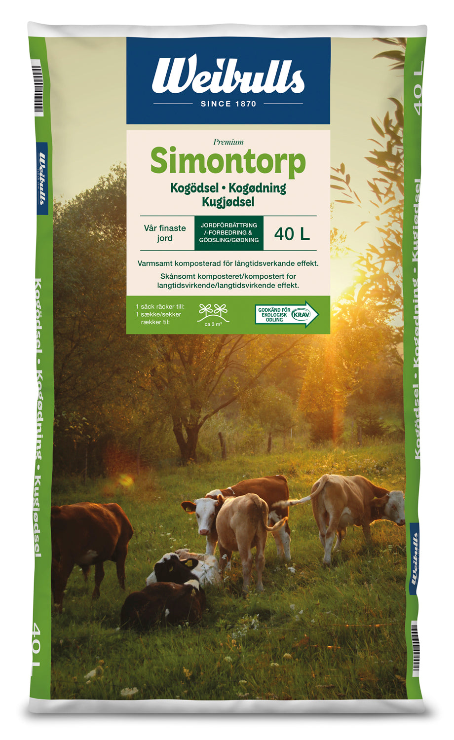 Weibulls Simontorp Kogödsel 40l KRAV