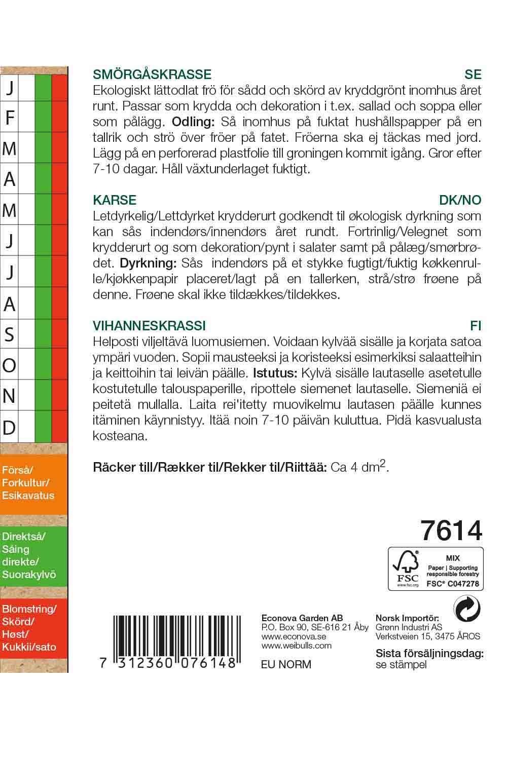 Weibulls Krasse, smörgås- KRAV