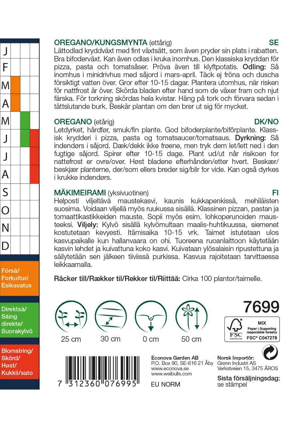 Weibulls Oregano/Kungsmynta