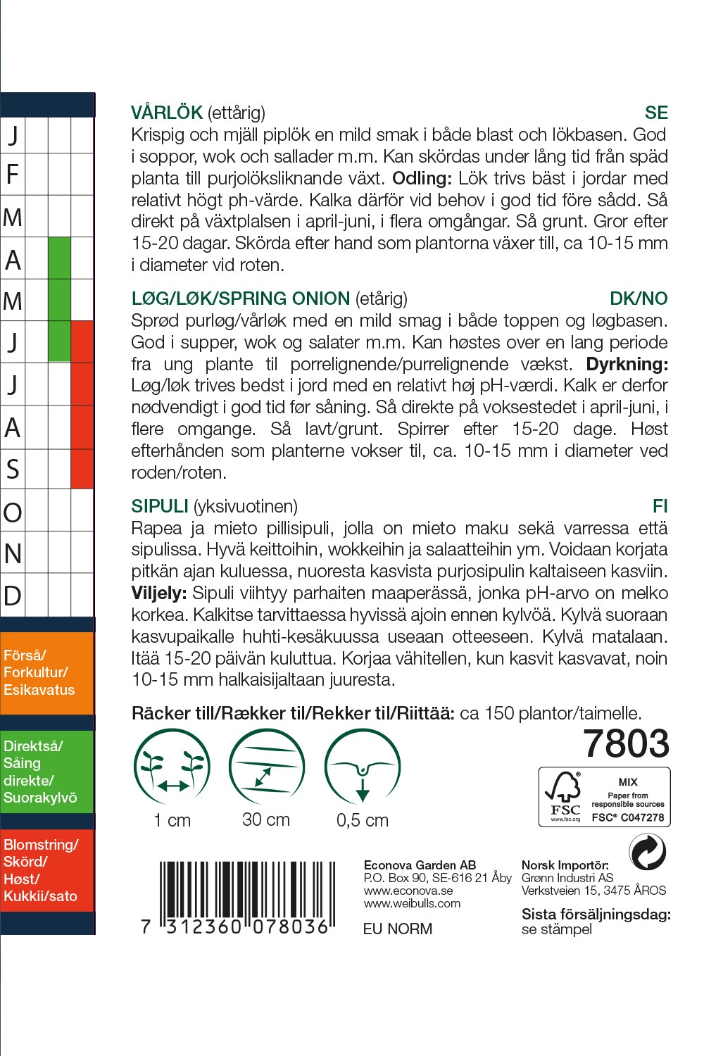 Weibulls Lök, vår-/pip-  'Red Toga'