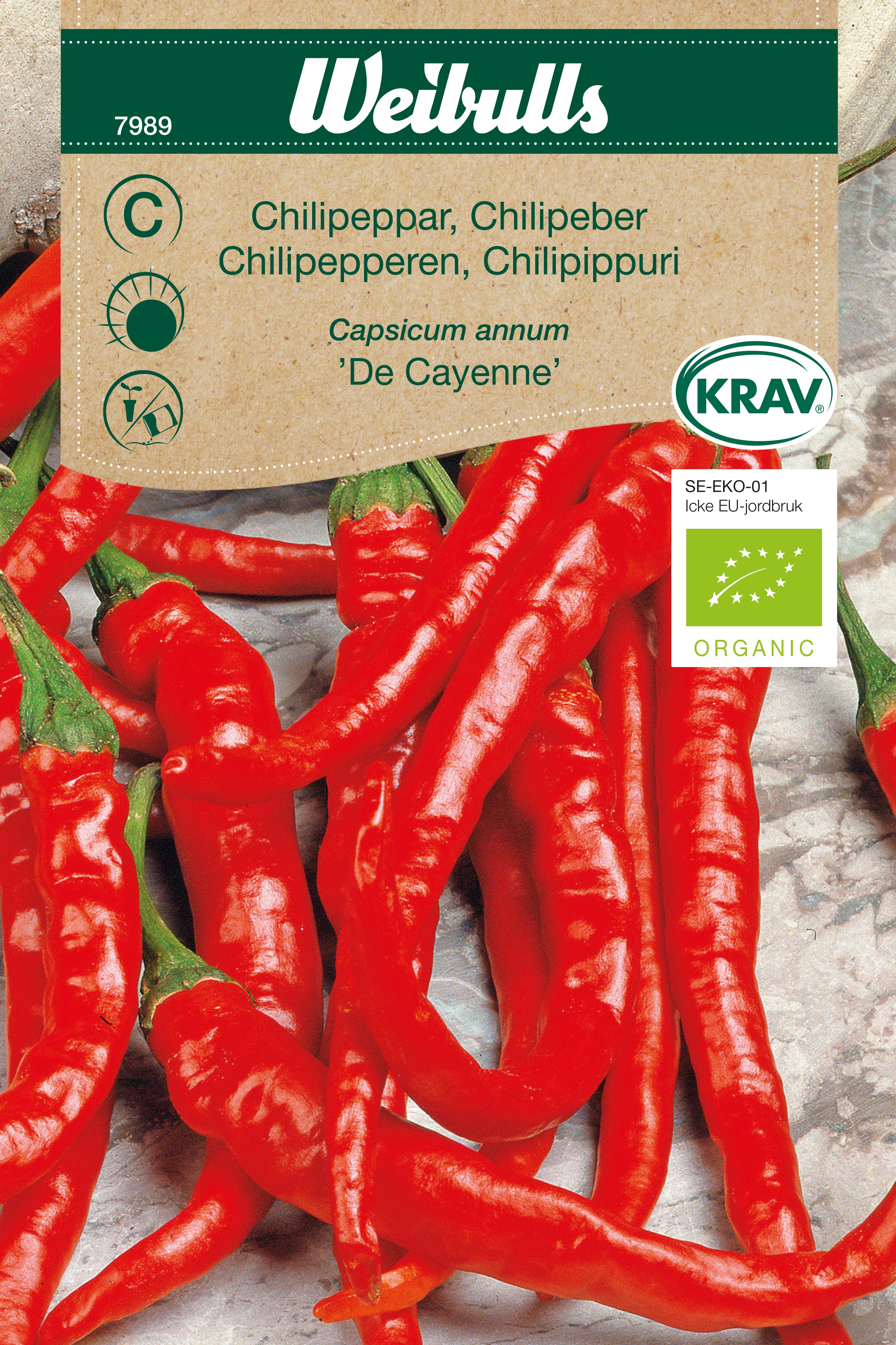 Weibulls Chilipeppar KRAV 'De Cayenne'