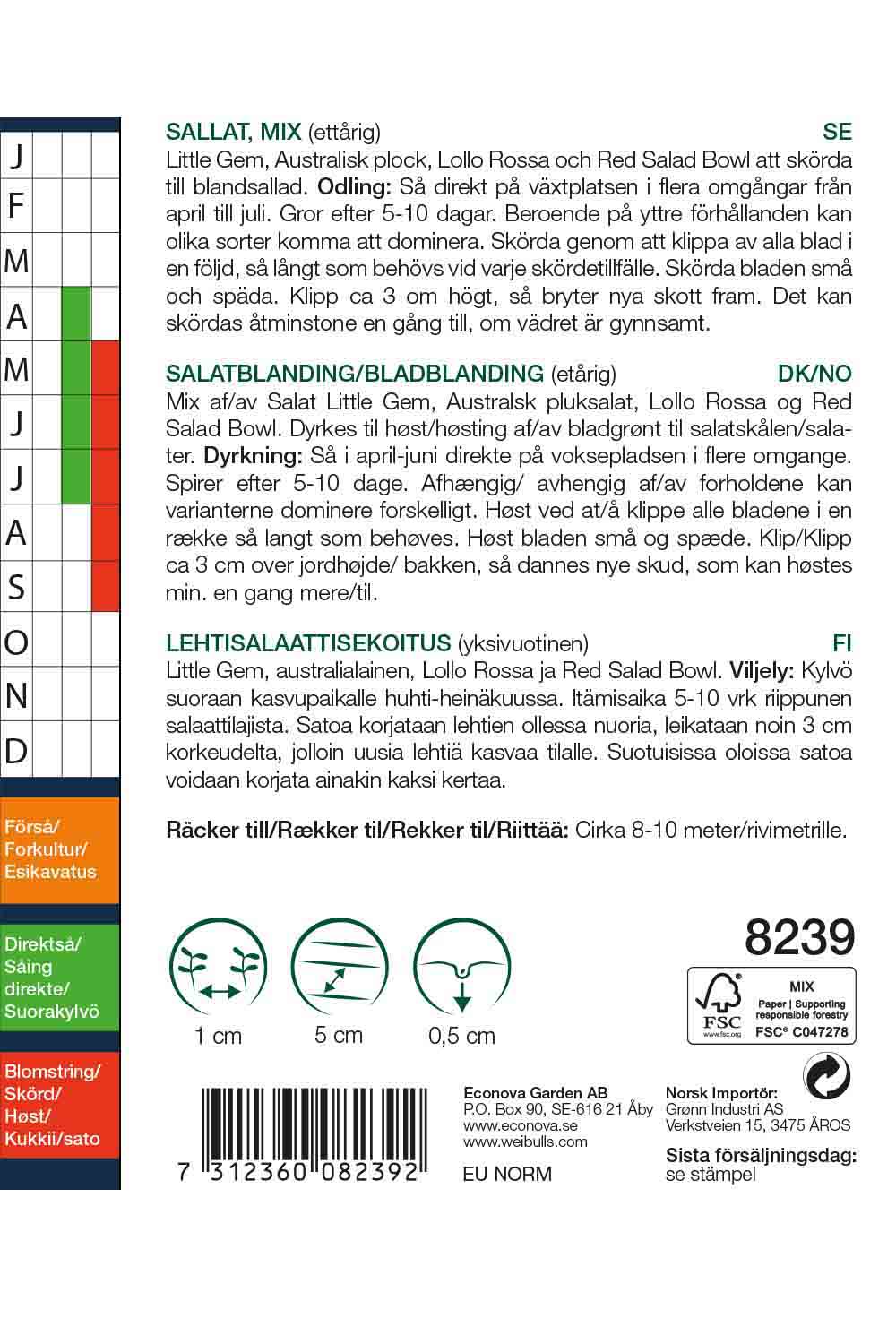 Weibulls Sallat mix 'Baby Leaf'