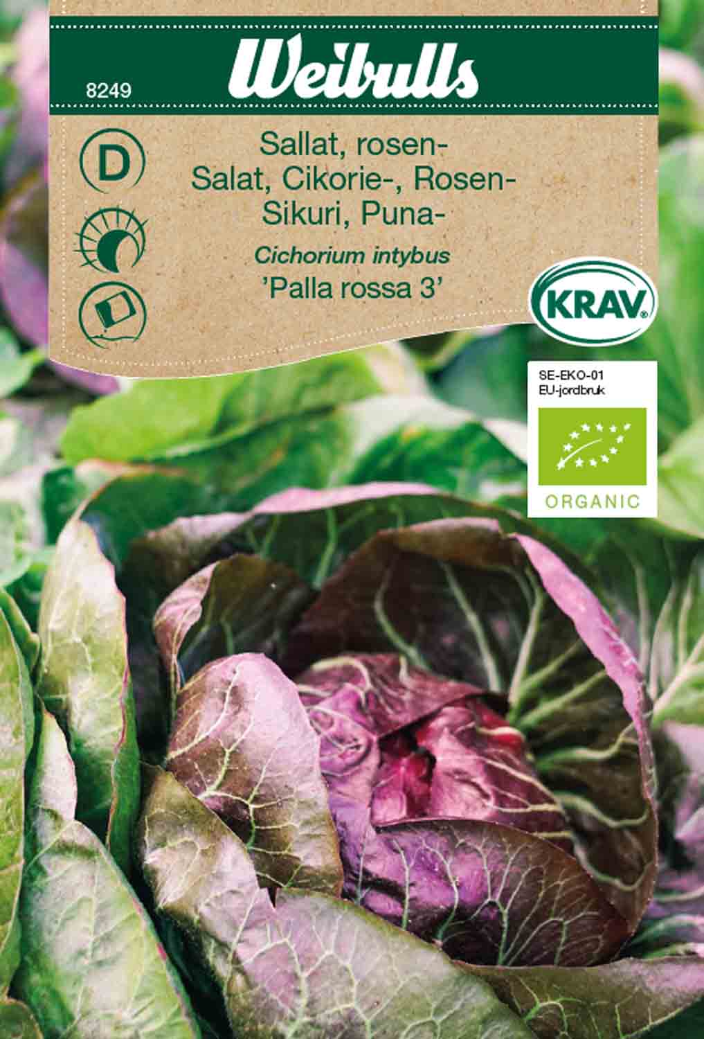 Weibulls Sallat, rosen- KRAV  'Palla Rossa 3'