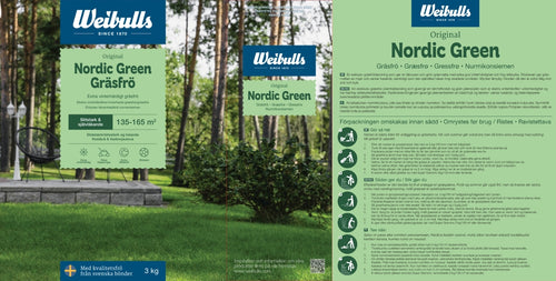 Weibulls Nordic Green 3 kg, gräsfrö