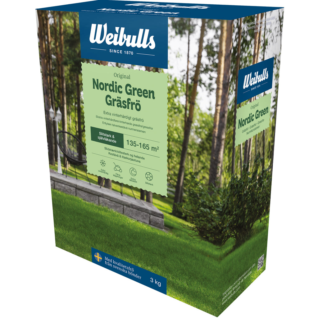 Weibulls Nordic Green 3 kg, gräsfrö