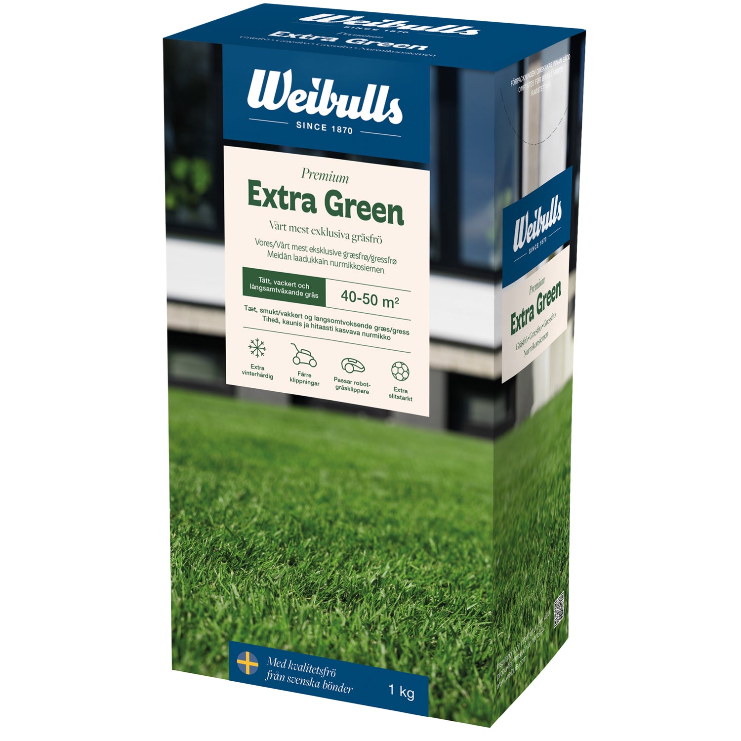 Weibulls Extra Green 1kg, gräsfrö