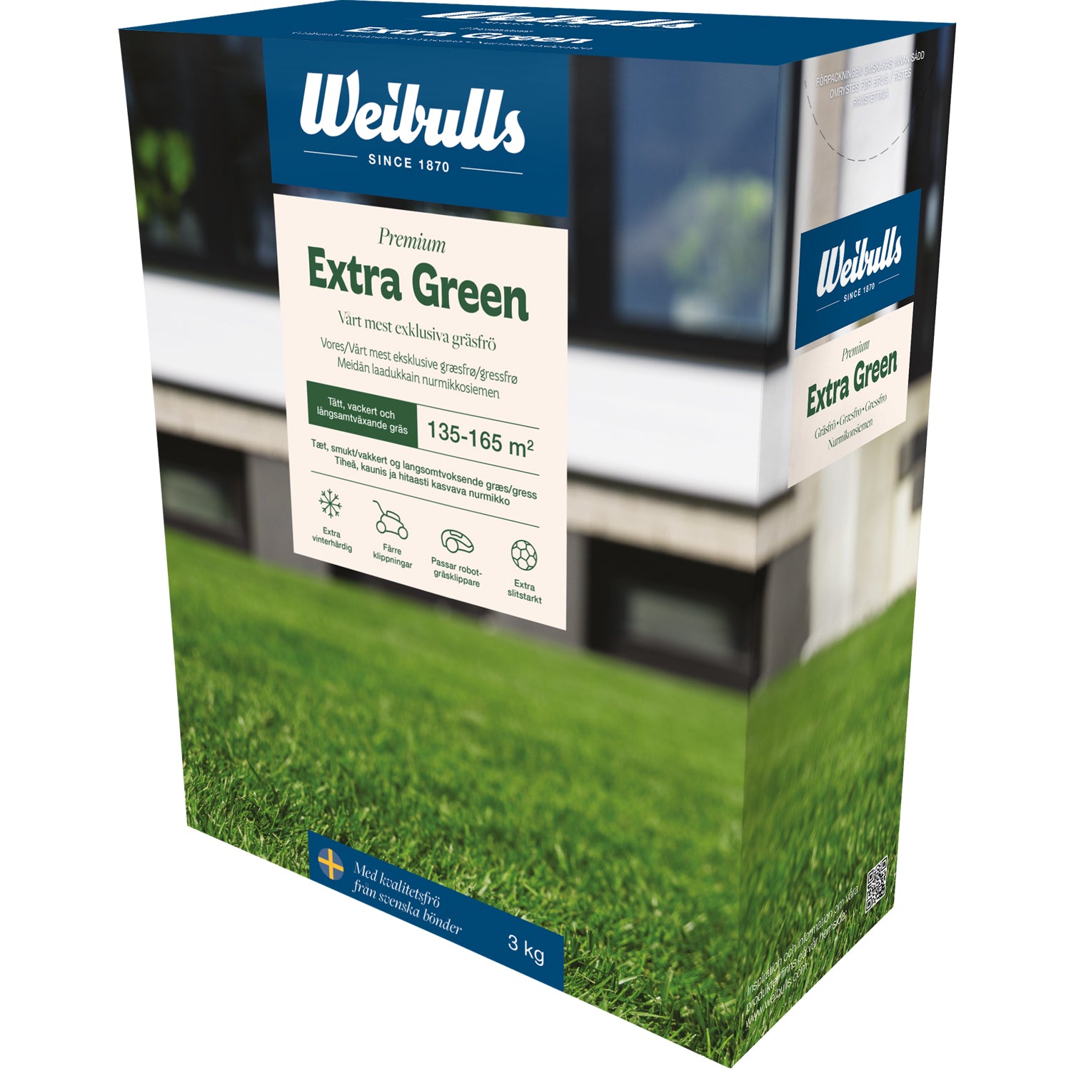 Weibulls Extra Green 3kg, gräsfrö