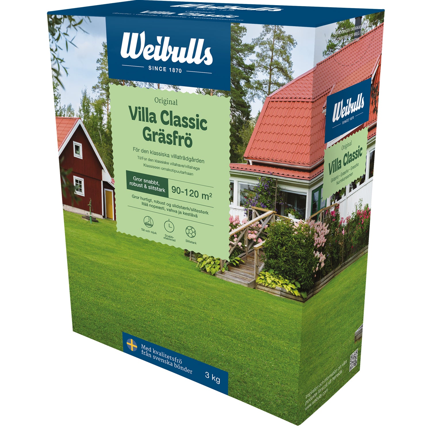 Weibulls Villa Classic 3kg, gräsfrö