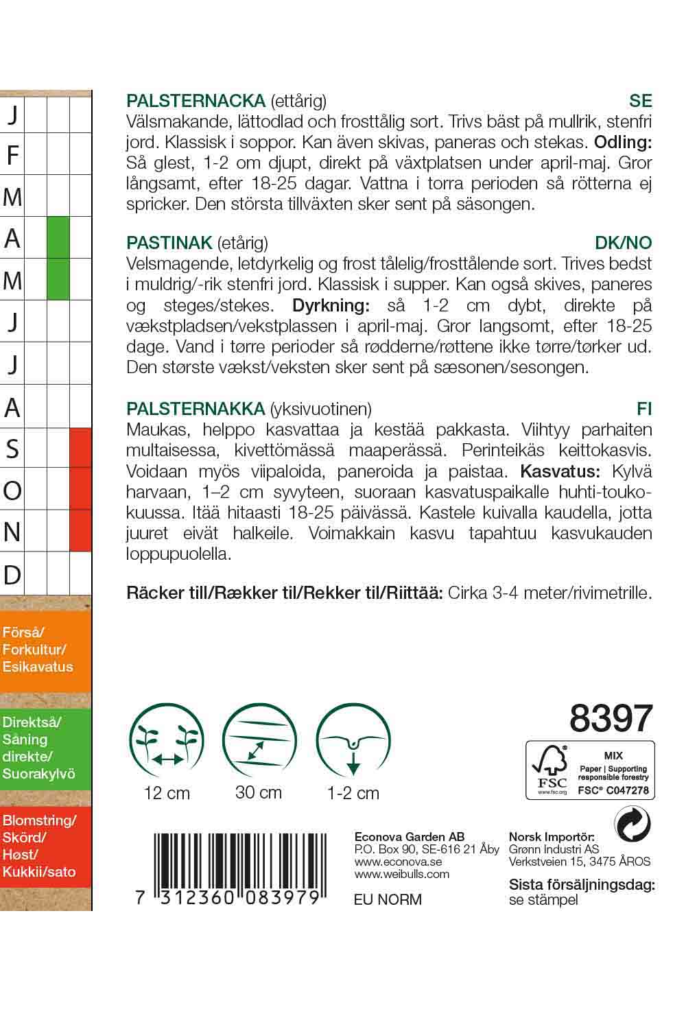 Weibulls Palsternacka KRAV 'Tender and true'