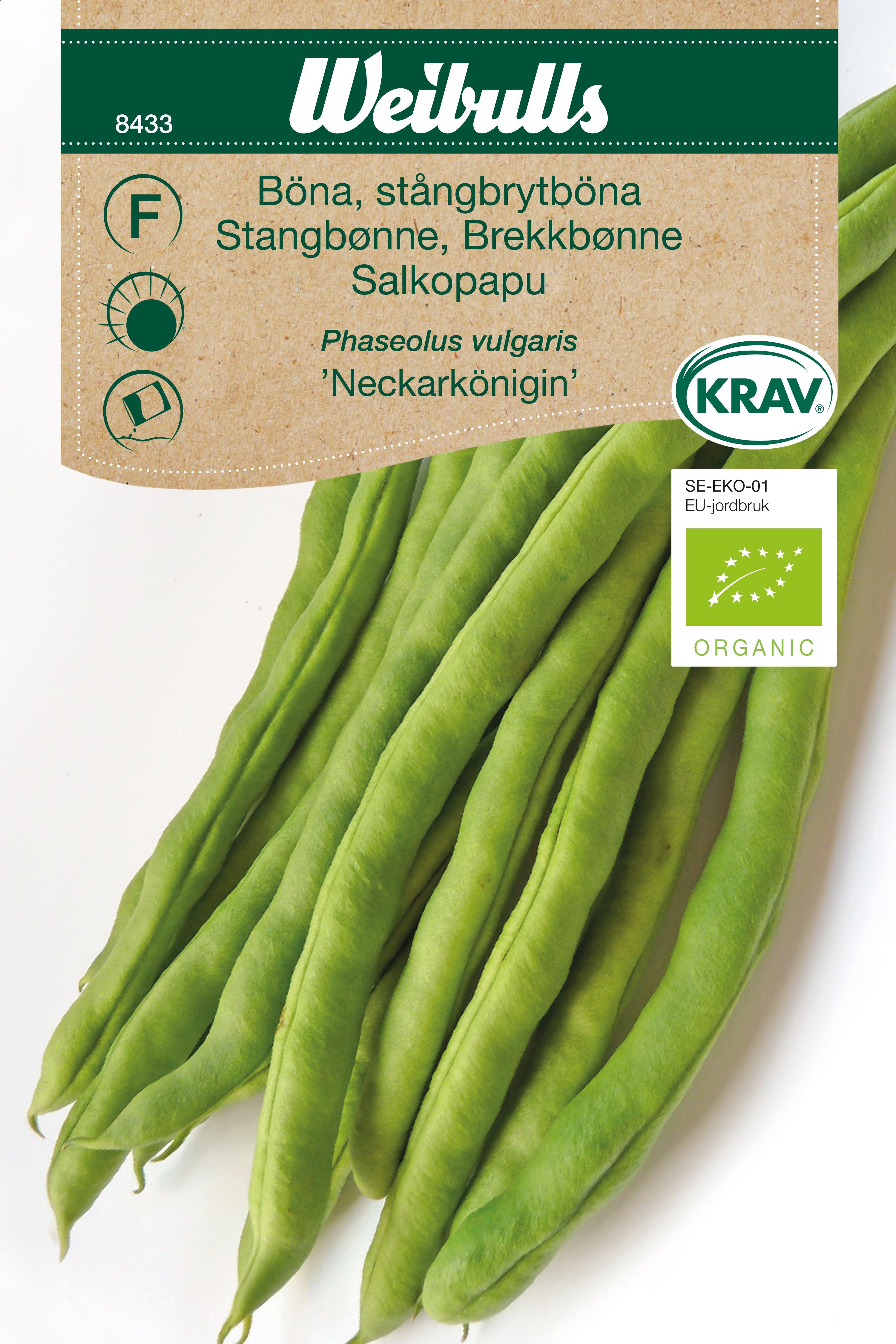 Weibulls Böna, stångbryt- KRAV 'Neckarkönigin'