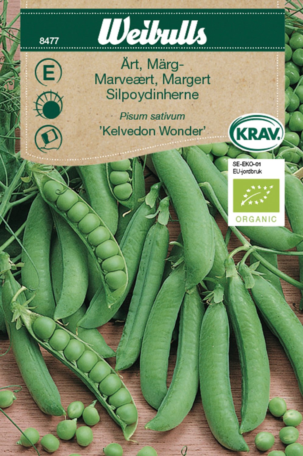 Weibulls Ärt, märg- KRAV  'Kelvedon Wonder'