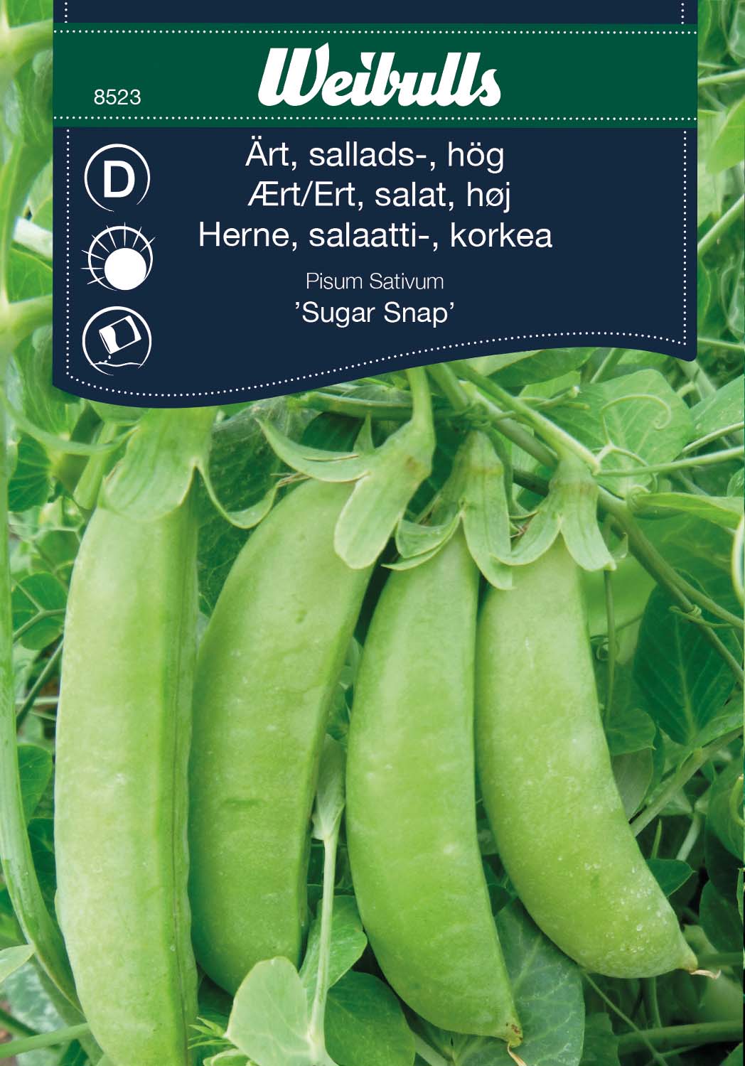 Weibulls Ärt, sallads-, hög 'Sugar Snap'