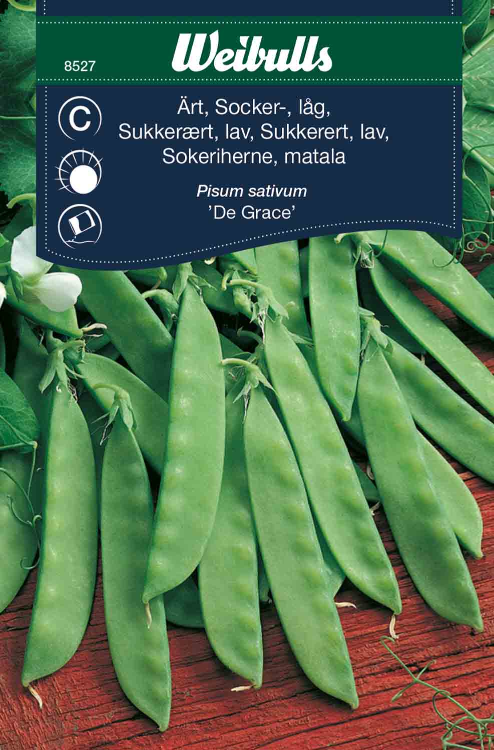 Weibulls Ärt, socker-, låg 'De Grace'