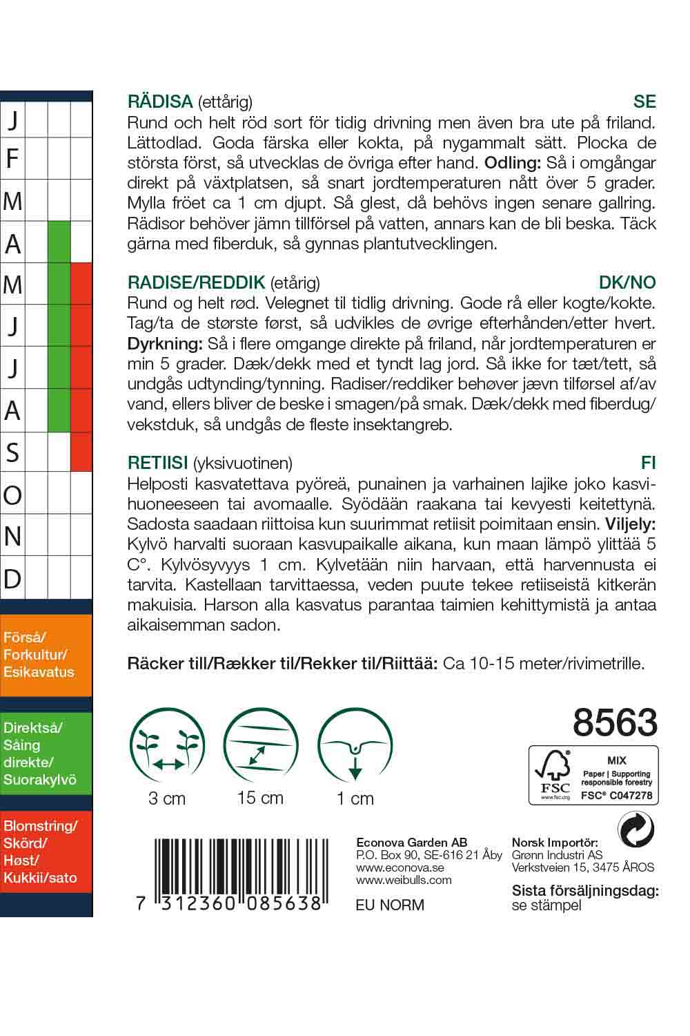 Weibulls Rädisa   'Saxa 2'
