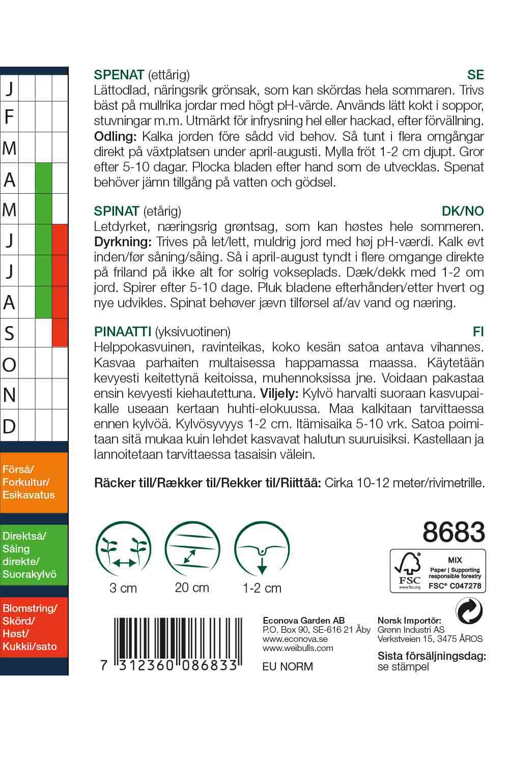 Weibulls Spenat 'Resistoflay'