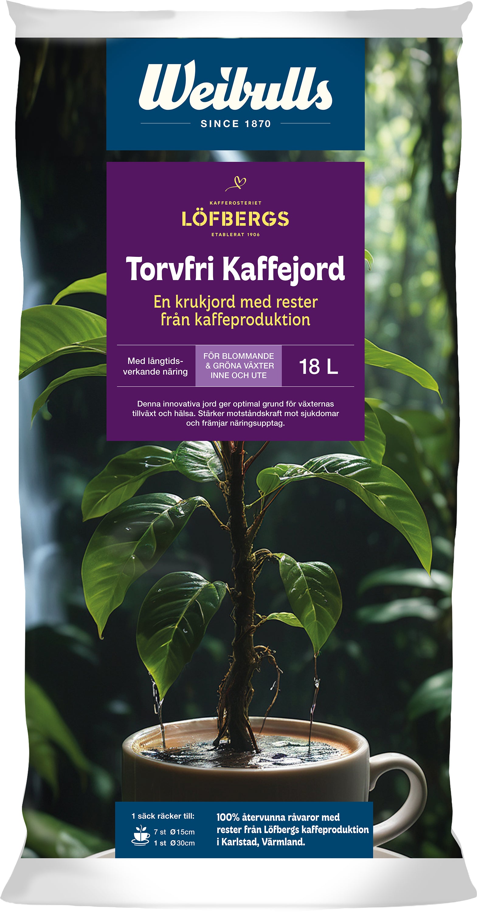 Weibulls X Löfbergs Torvfri kaffejord 18l